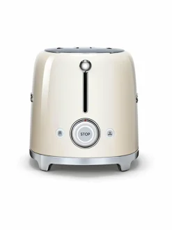 Leivänpaahtimet|Smeg TSF01CREU-leivänpaahdin, 2 viipaleelle LUONNONVALKOINEN