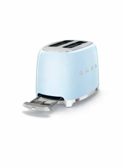 Leivänpaahtimet|Smeg TSF01PBEU-leivänpaahdin, 2 viipaleelle VAALEANSININEN
