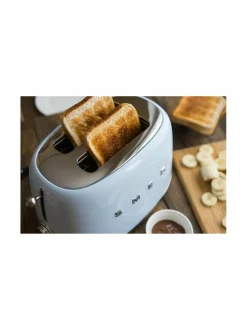 Leivänpaahtimet|Smeg TSF01PBEU-leivänpaahdin, 2 viipaleelle VAALEANSININEN