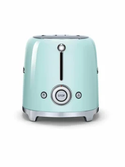 Leivänpaahtimet|Smeg TSF01PGEU-leivänpaahdin, 2 viipaleelle VAALEANVIHREÄ