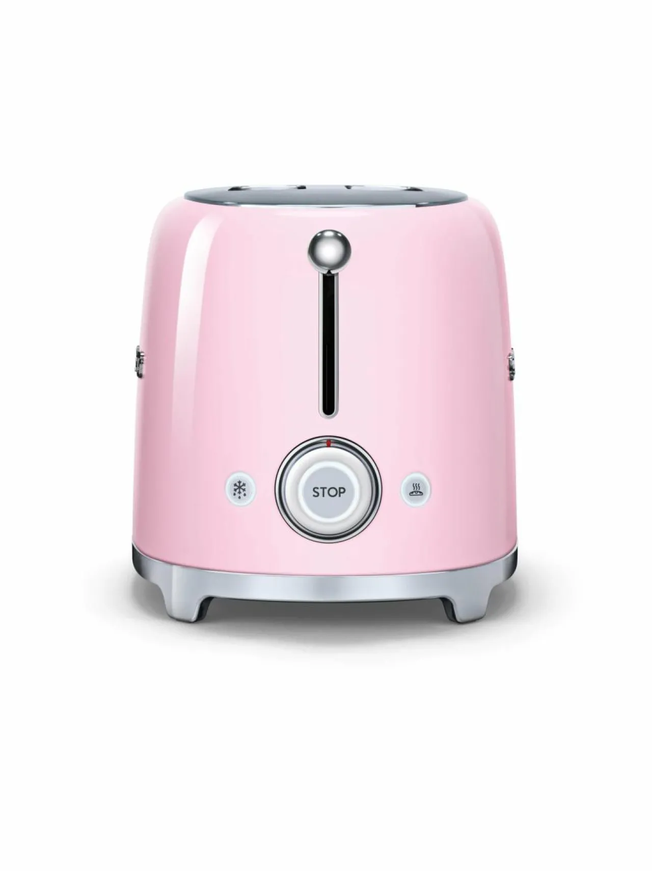 Leivänpaahtimet|Smeg TSF01PKEU-leivänpaahdin, 2 viipaleelle VAALEANPUNAINEN