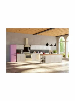 Leivänpaahtimet|Smeg TSF01PKEU-leivänpaahdin, 2 viipaleelle VAALEANPUNAINEN