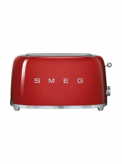 Leivänpaahtimet|Smeg TSF02RDEU- leivänpaahdin, 4 viipaleelle PUNAINEN