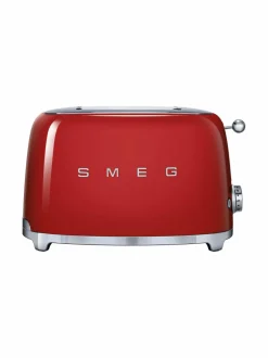 Leivänpaahtimet|Smeg TSF01RDEU-leivänpaahdin, 2 viipaleelle PUNAINEN