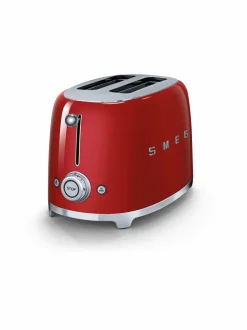 Leivänpaahtimet|Smeg TSF01RDEU-leivänpaahdin, 2 viipaleelle PUNAINEN