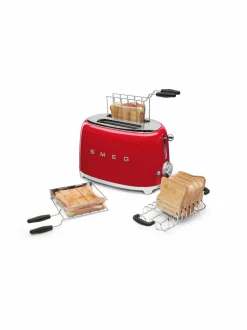 Leivänpaahtimet|Smeg TSF01RDEU-leivänpaahdin, 2 viipaleelle PUNAINEN