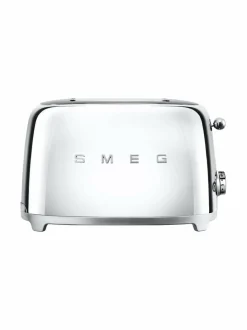 Leivänpaahtimet|Smeg TSF01SSEU-leivänpaahdin, 2 viipaleelle HOPEANHARMAA