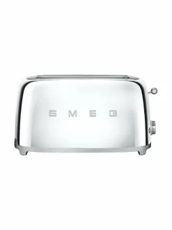 Leivänpaahtimet|Smeg TSF02SSEU-leivänpaahdin, 4 viipaleelle HOPEANHARMAA