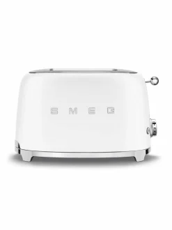 Leivänpaahtimet|Smeg TSF01WHMEU-leivänpaahdin, 2 viipaleelle MATT WHITE