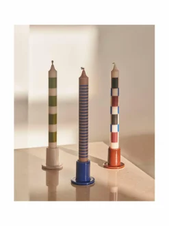 Kynttilät & Lyhdyt|HAY Tube-kynttilänjalka BLUE