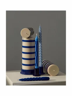 Kynttilät & Lyhdyt|HAY Tube-kynttilänjalka BLUE