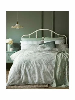 Liinavaatteet|Laura Ashley Tuileries-satiinipussilakana 34 SAGE