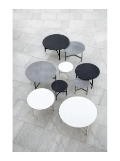 Puutarhakalusteet & Pehmusteet|Cane-Line Twist -sohvapöytä 70 halk x 42 cm VAALEA HARMAA, FOSSIL GREY KUVIOITU HARMAA