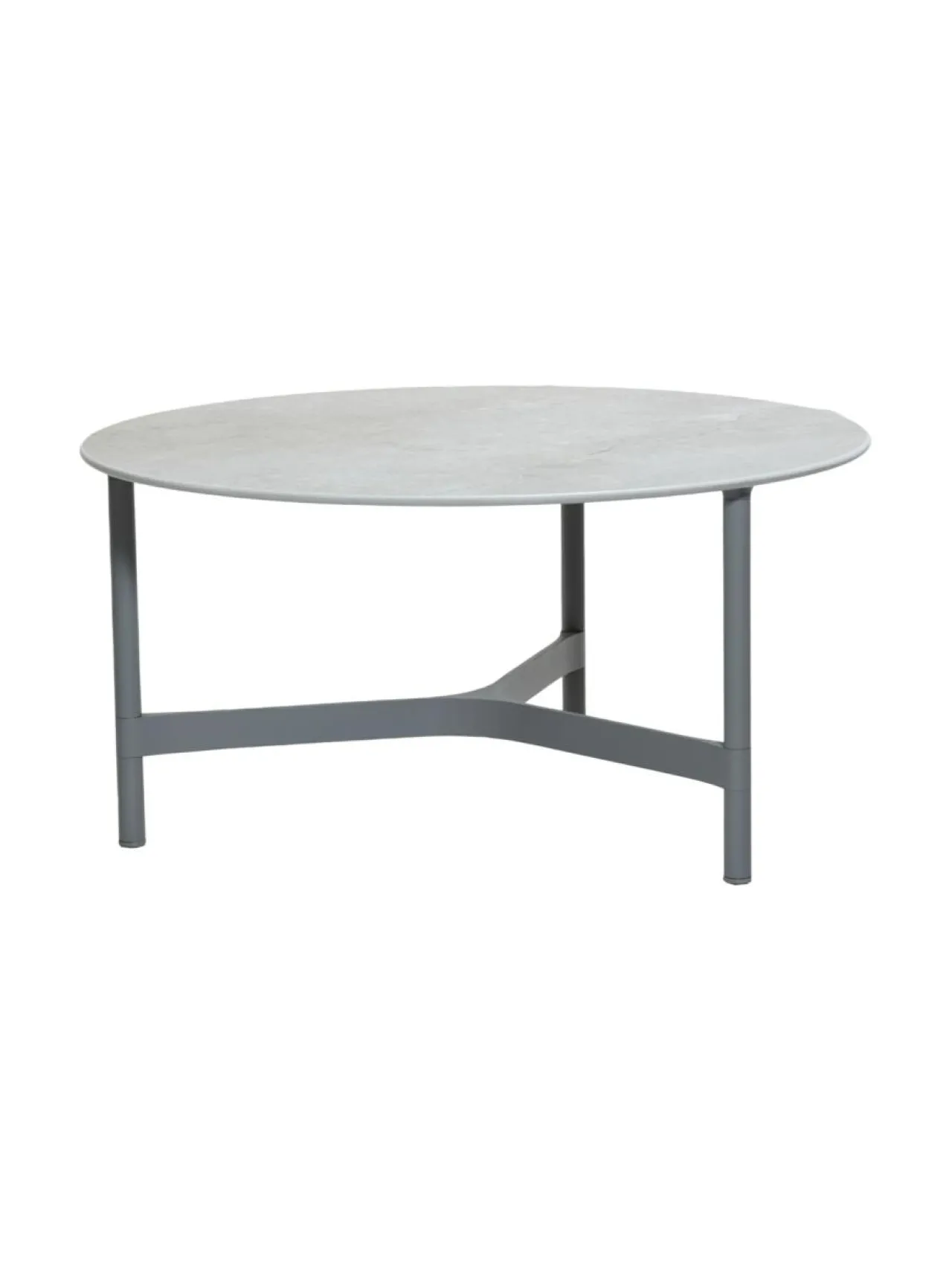 Puutarhakalusteet & Pehmusteet|Cane-Line Twist -sohvapöytä 90 halk x 45 cm VAALEA HARMAA, FOSSIL GREY KUVIOITU HARMAA