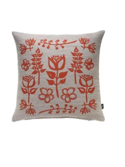 Sisustustyynyt|MIIKO Tyynynpäällinen Taikapuutarha, oranssi MUSTA/BEIGE