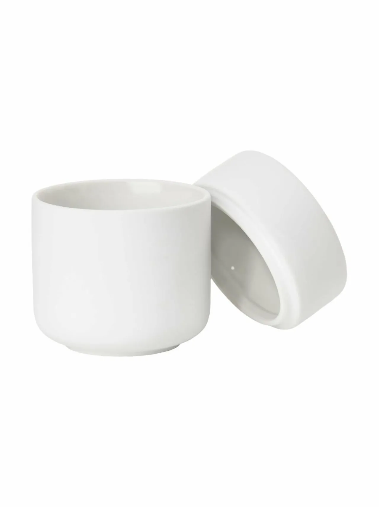 Kylpyhuonetarvikkeet|Zone Denmark Ume - kannellinen purkki WHITE