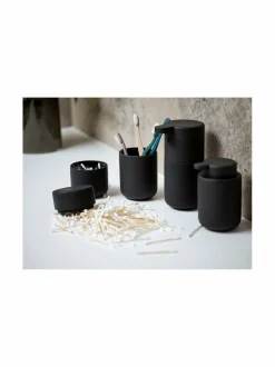 Kylpyhuonetarvikkeet|Zone Denmark Ume - kannellinen purkki BLACK