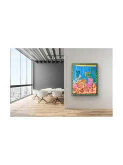 Taulut & Julisteet|Pia Rydman Art Unelmien olohuone, akryylimaalaus 100x80 cm, Pia Rydman