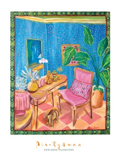 Taulut & Julisteet|Pia Rydman Art Unelmien olohuone, akryylimaalaus 100x80 cm, Pia Rydman