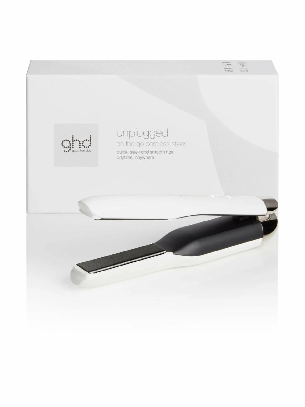 Hiustenhoito|GHD Unplugged-suoristusrauta WHITE