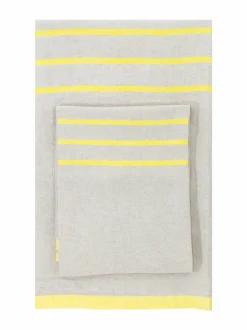 Kylpyhuonetekstiilit|Lapuan Kankurit Usva-pellavapyyhe 7 LINEN-YELLOW