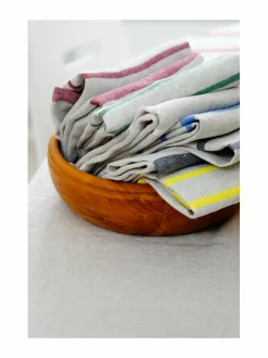 Kylpyhuonetekstiilit|Lapuan Kankurit Usva-pellavapyyhe 7 LINEN-YELLOW