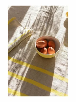 Kylpyhuonetekstiilit|Lapuan Kankurit Usva-pellavapyyhe 7 LINEN-YELLOW