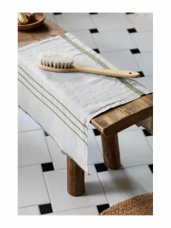 Kylpyhuonetekstiilit|Lapuan Kankurit Usva-pyyhe 27 LINEN-OLIVE