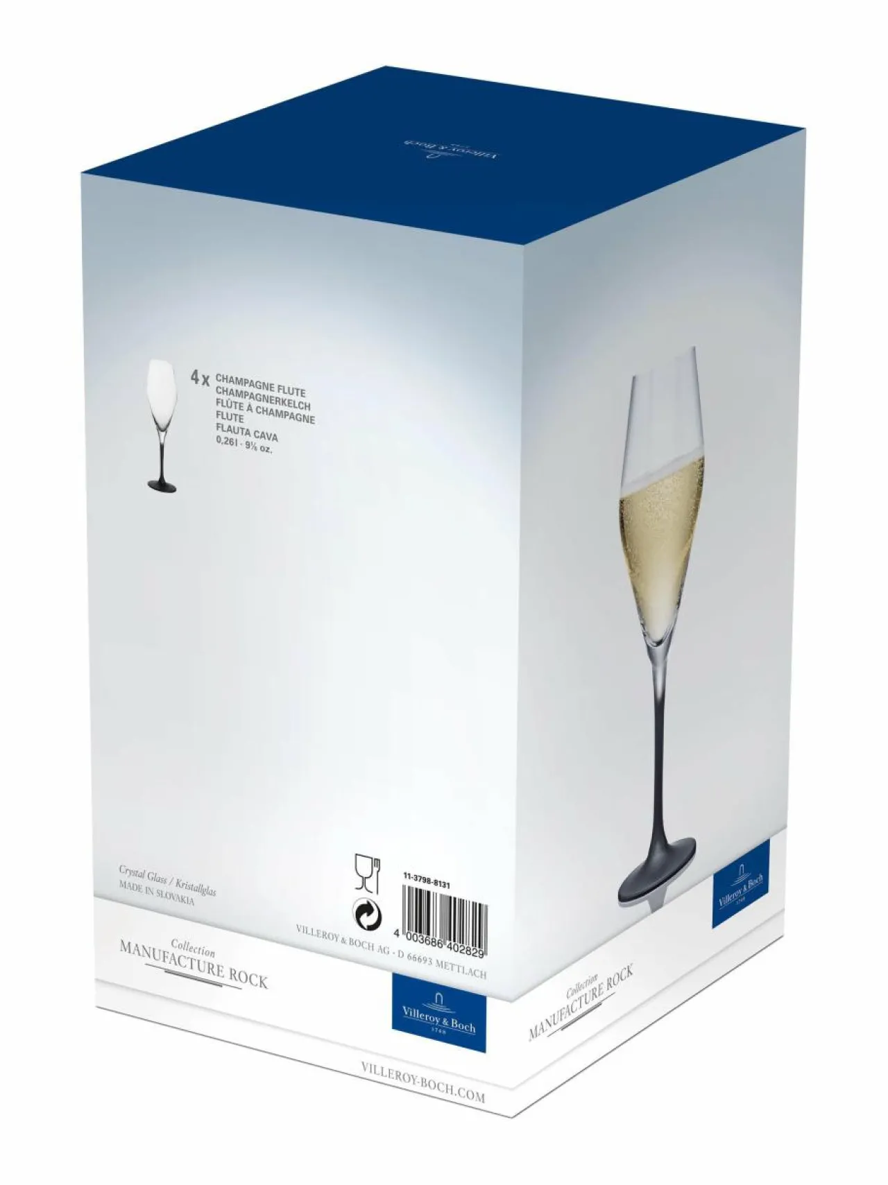 Lasit|Villeroy & Boch Valkoviinilasi 4 kpl GRANIT