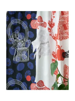 Valmisverhot|Vilpola Valmisverho Puutarhurit PUNAINEN