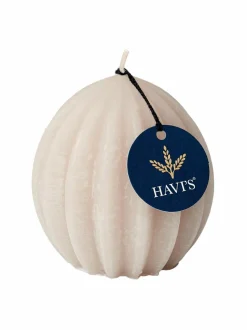 Kynttilät & Lyhdyt|Havi's Vekkipallokynttilä 8,5 cm SAND