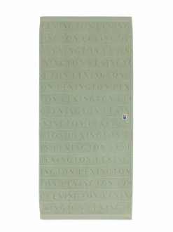 Kylpyhuonetekstiilit|Lexington Velour Jacquard -logopyyhe VINTAGE GREEN