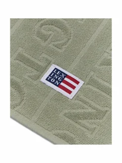 Kylpyhuonetekstiilit|Lexington Velour Jacquard -logopyyhe VINTAGE GREEN