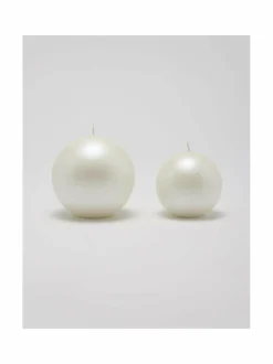 Kynttilät & Lyhdyt|Balmuir Velvet-pallokynttilä 12 cm 000 PEARL
