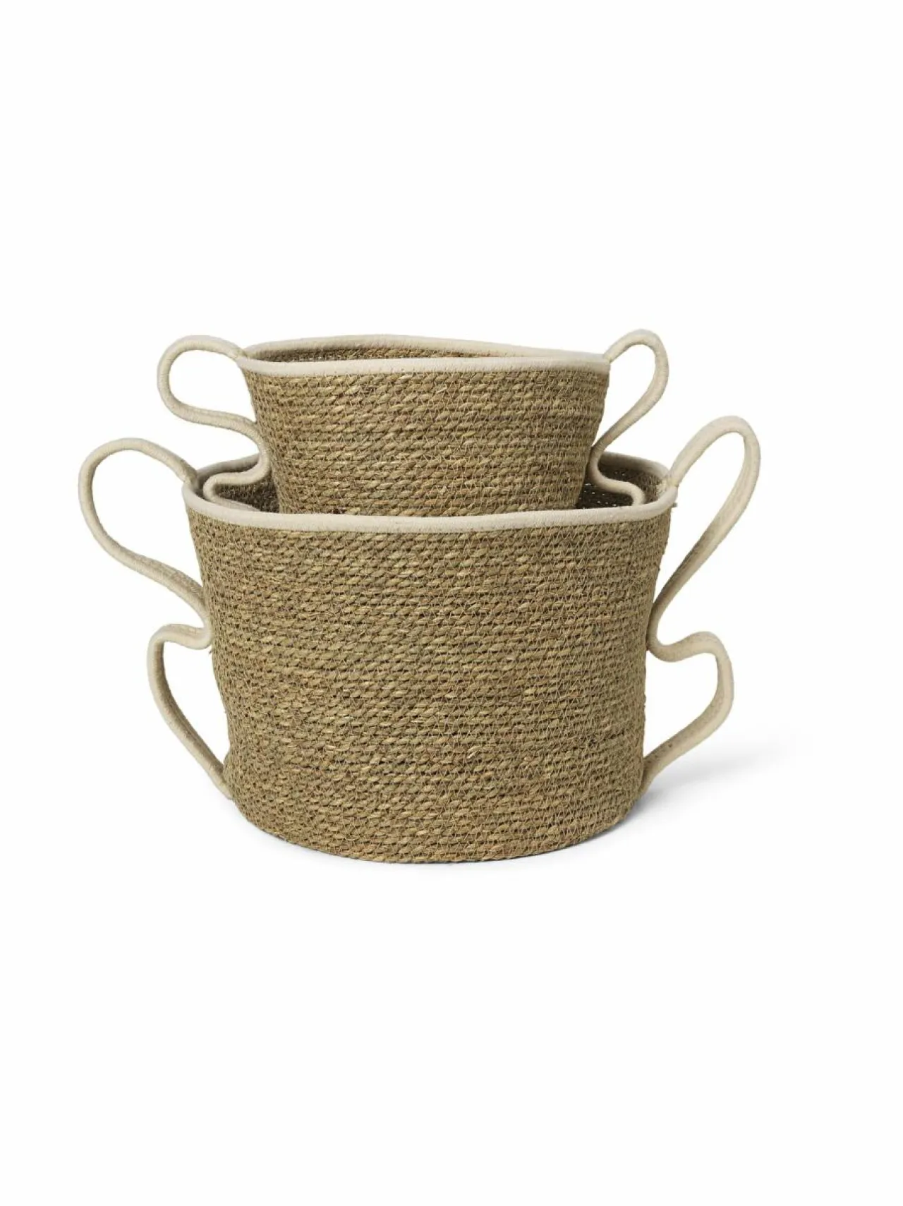 Säilytys|Ferm Living Verso-sisustuskorit Ø 34 + 25 cm, 2 kpl OFF-WHITE