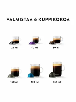 Kahvin- & Vedenkeittimet|Nespresso Vertuo Pop Capsule Coffee Maker -kahvikone YELLOW