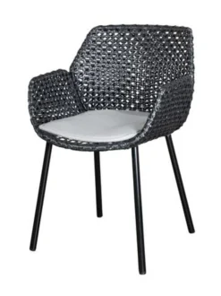 Puutarhakalusteet & Pehmusteet|Cane-Line Vibe-tuoli MUSTA