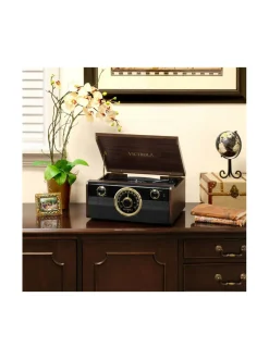 Audio|Victrola Empire Jr. 4in1-Musiikkikeskus ESPRESSO