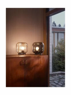 Pöytävalaisimet|Iittala Virva-valaisin 250 x 255 mm TUMMANHARMAA