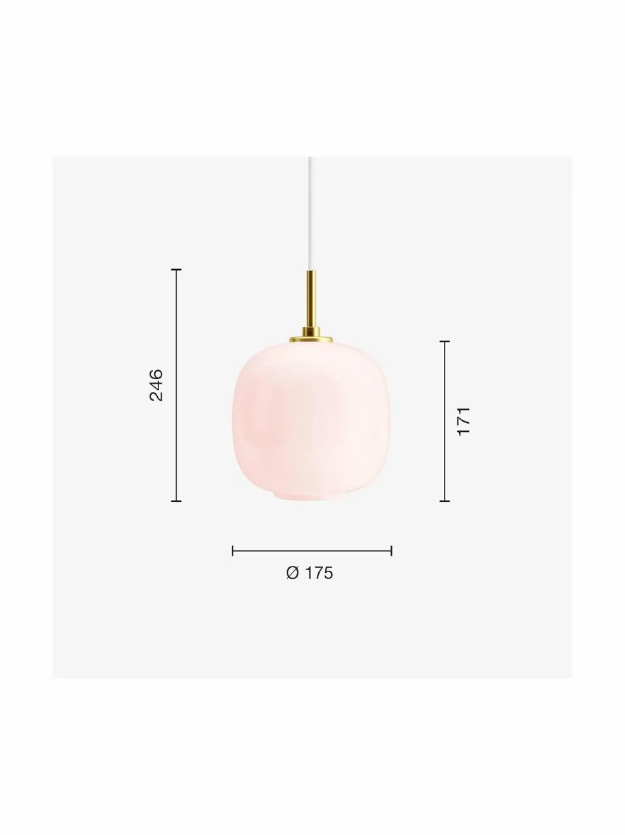 Kattovalaisimet|Louis Poulsen VL45 Radiohus -riippuvalaisin PALE ROSE