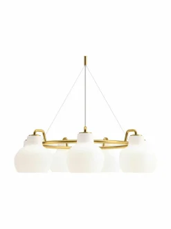 Kattovalaisimet|Louis Poulsen VL Ring Crown -kattovalaisin Ø 89,3 cm WHITE/BRASS