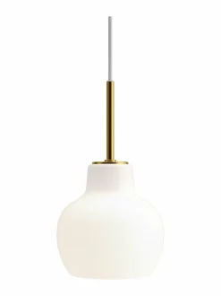 Kattovalaisimet|Louis Poulsen VL Ring Crown -riippuvalaisin Ø 19 cm WHITE/BRASS