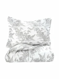 Liinavaatteet|Villa Stockmann Wald-pussilakana SOFT WHITE/GREY COMBO