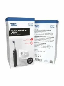 Hampaidenhoito|Wave - sähköhammasharjan laturi WHITE