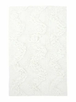 Kylpyhuonetekstiilit|Casa Stockmann Wave-kylpyhuonematto 60 x 90 cm SOFT WHITE