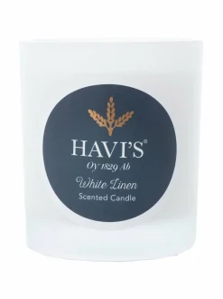 Kynttilät & Lyhdyt|Havi's Linen -tuoksukynttilä WHITE