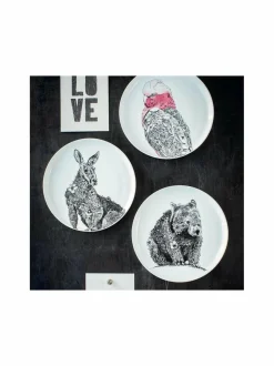 Lautaset & Kulhot|Maxwell&Williams Wombat-lautanen 20 cm BLACK/WHITE