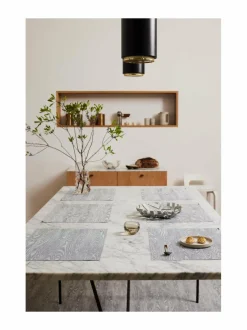 Keittiö- & Kattaustekstiilit|Chilewich Woodgrain-pöytätabletti 36 x 48 cm SLATE