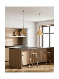 Kattovalaisimet|Design by Grönlund Woodstock-kattovalaisin, ⌀ 42 cm WOODEN COLOUR