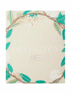 Sisustustyynyt|Lexington Wreath-tyynynpäällinen 50 x 50 cm 2750 BEIGE/GREEN